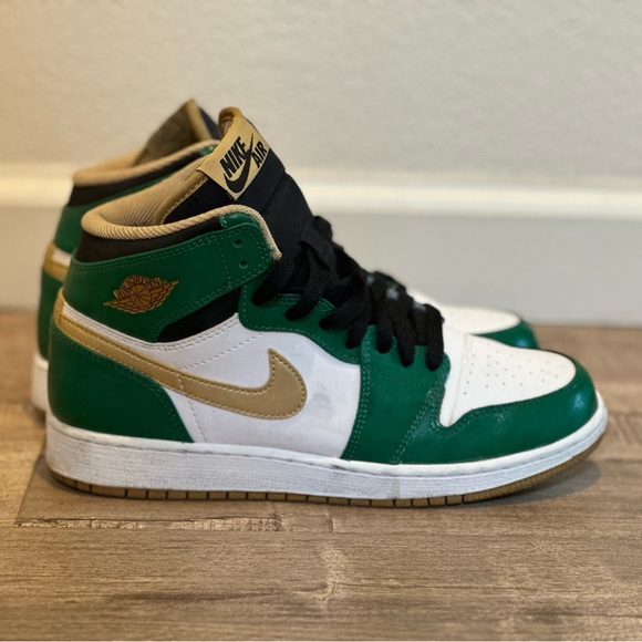 Nike Air Jordan - US size 6 / Eu size 38.5 - green/white/gold - good condition - Picture 5 of 8